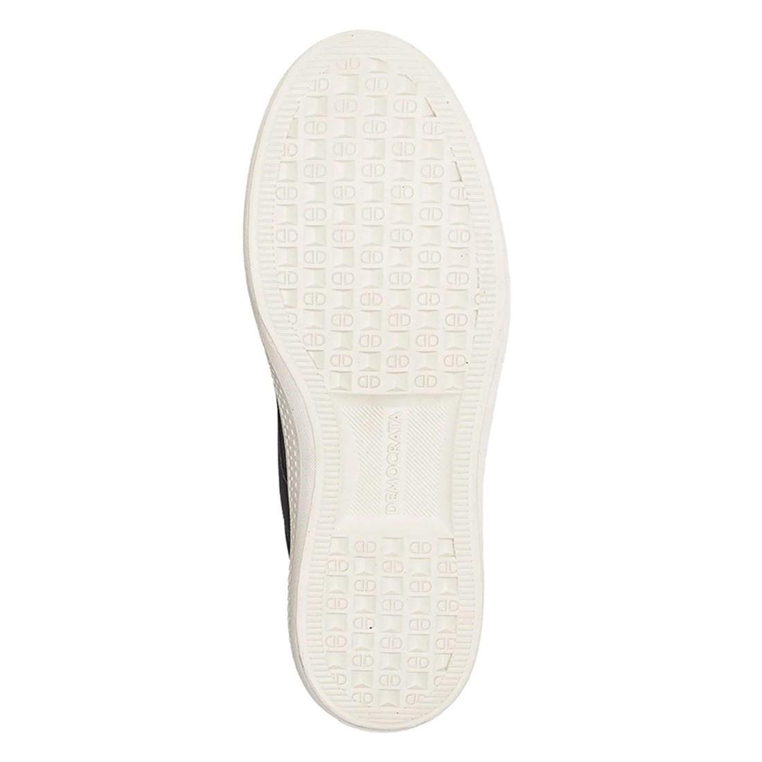 Tênis De Couro Democrata Masculino Denim Fender 290202 Azul 4