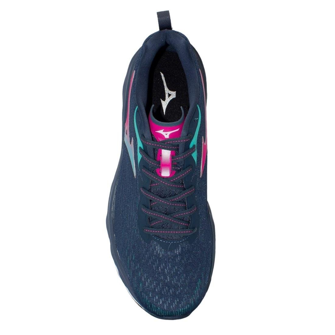 Tênis Mizuno Feminino Victory RSP Corrida Azul/Rosa 3