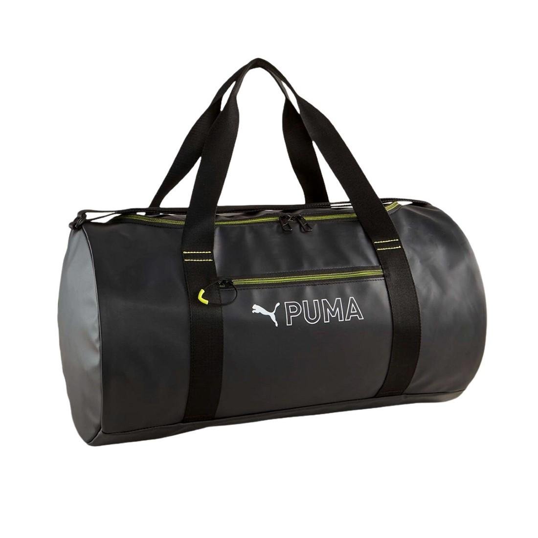 Mala Puma Unissex Fit Duffel Preto/Amarelo