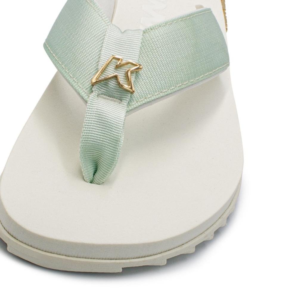 Sandália Kenner Kivah Branco/Verde Claro 4