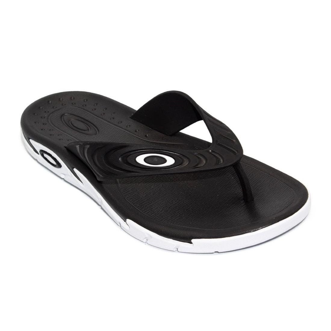 Sandália Oakley Masculina Casual Crowd Preto/Branco 3