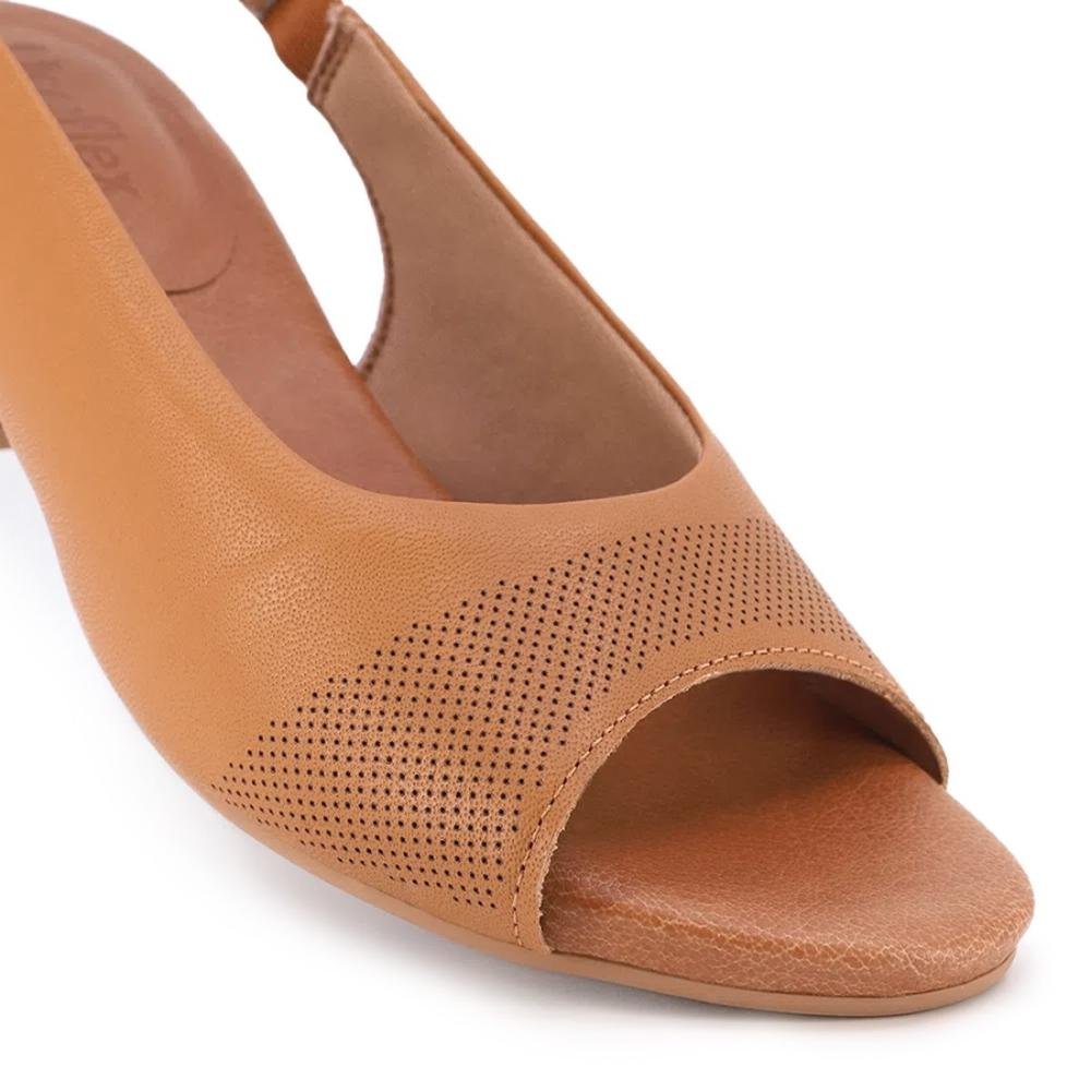 Sandália Slingback Usaflex Feminina Couro Laser Y8214 Multicores 3