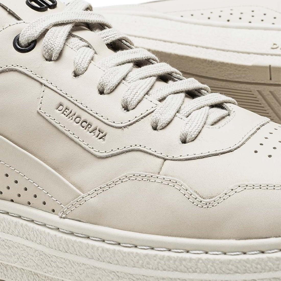 Tênis De Couro Democrata Masculino Denim Jake 240201 Bege 3