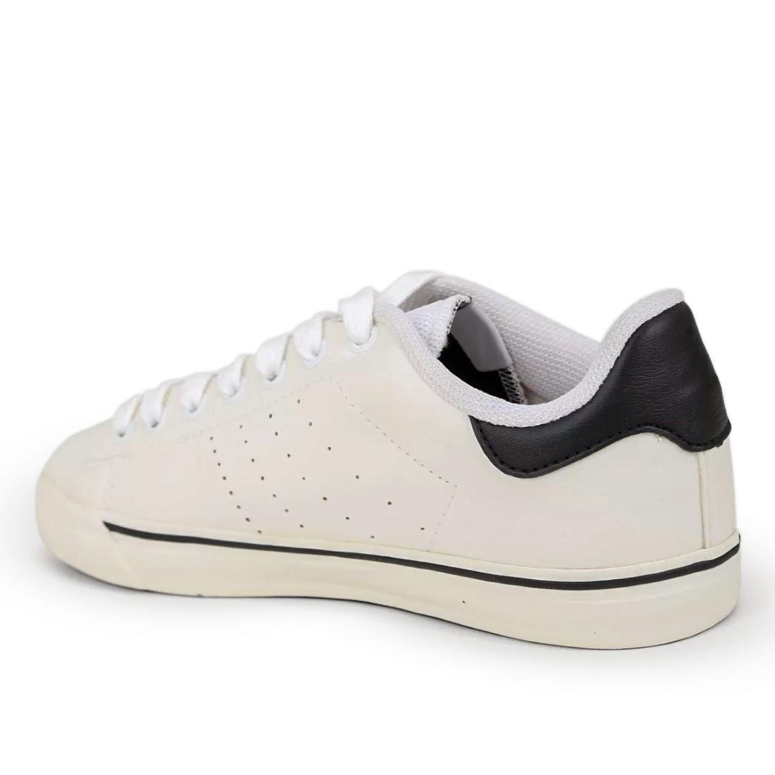 Tênis Rainha Unissex Kingdom Casual Branco/Preto 4