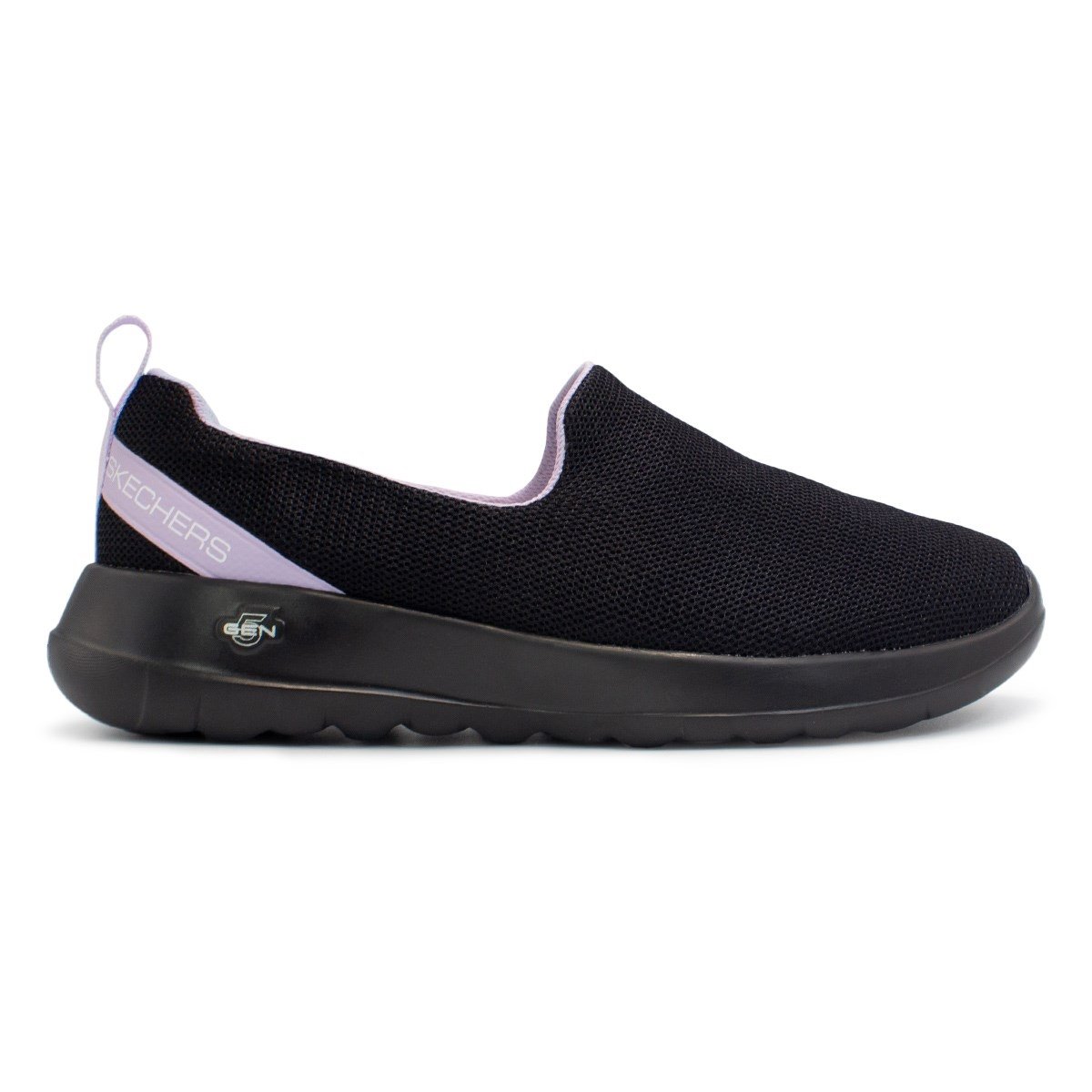 Tênis Skechers Feminino Slip On Go Walk Joy 896252BR Preto/Lilás 1