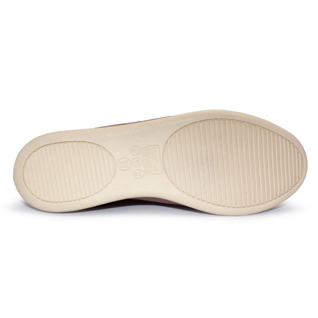 Tênis Usaflex Feminino Couro Casual AI3409 Rosa 5