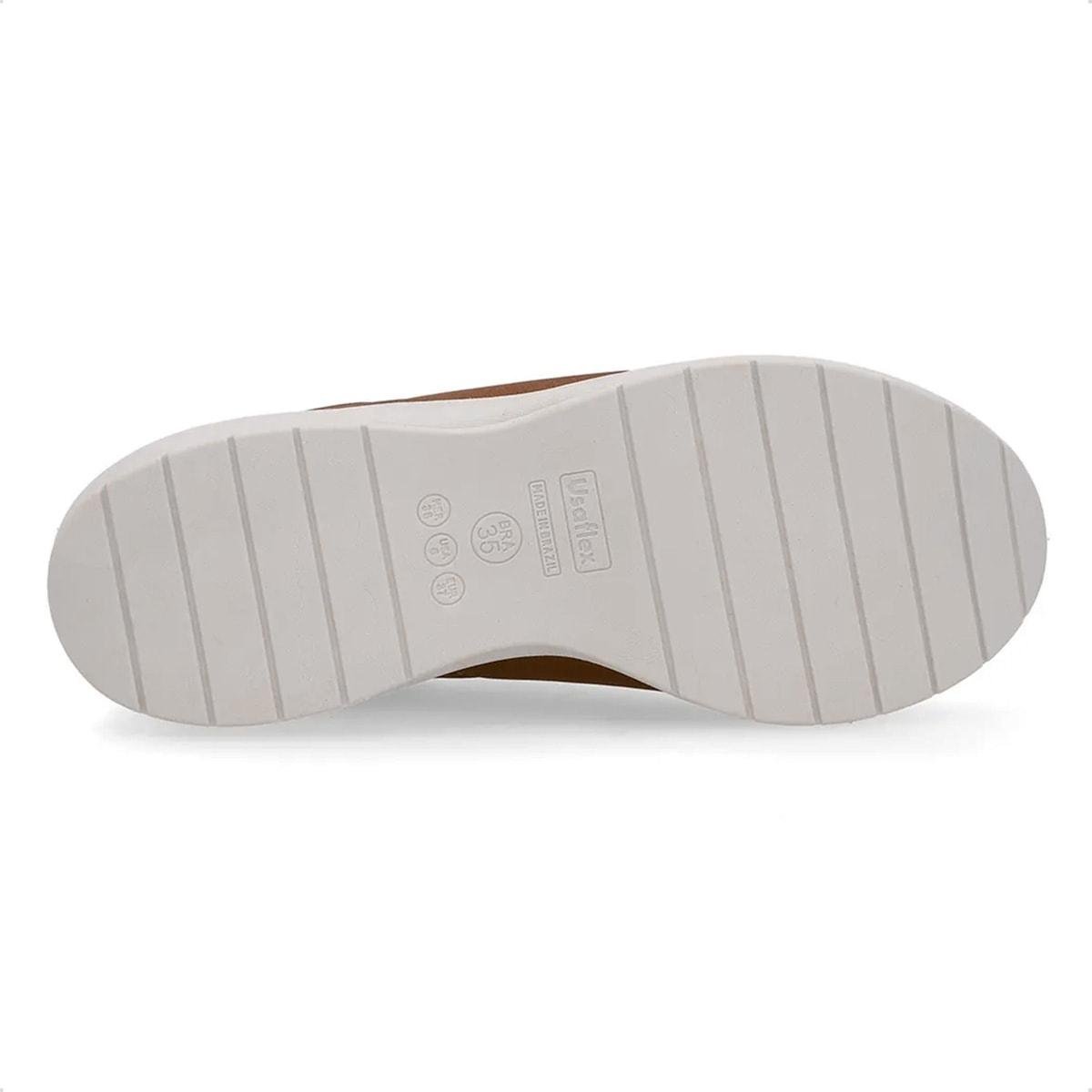 Tênis Usaflex Feminino Elastano Casual AB6416 Marrom 5