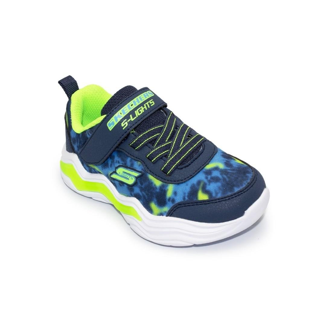 Tênis Skechers Infantil Erupters IV Rolden com Led Azul/Verde 2
