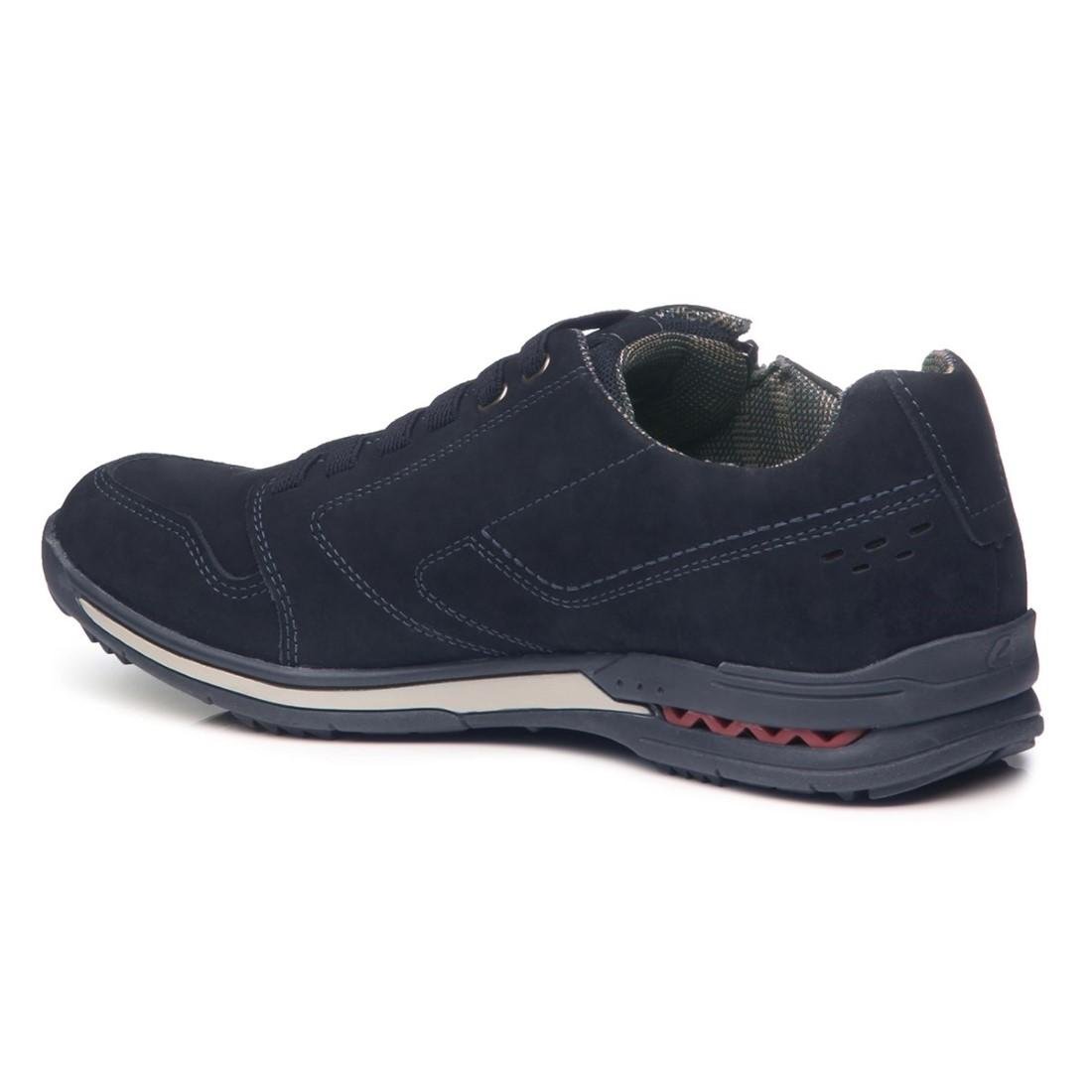 Sapatênis Pegada Masculino Couro Zíper 114858 Azul 4