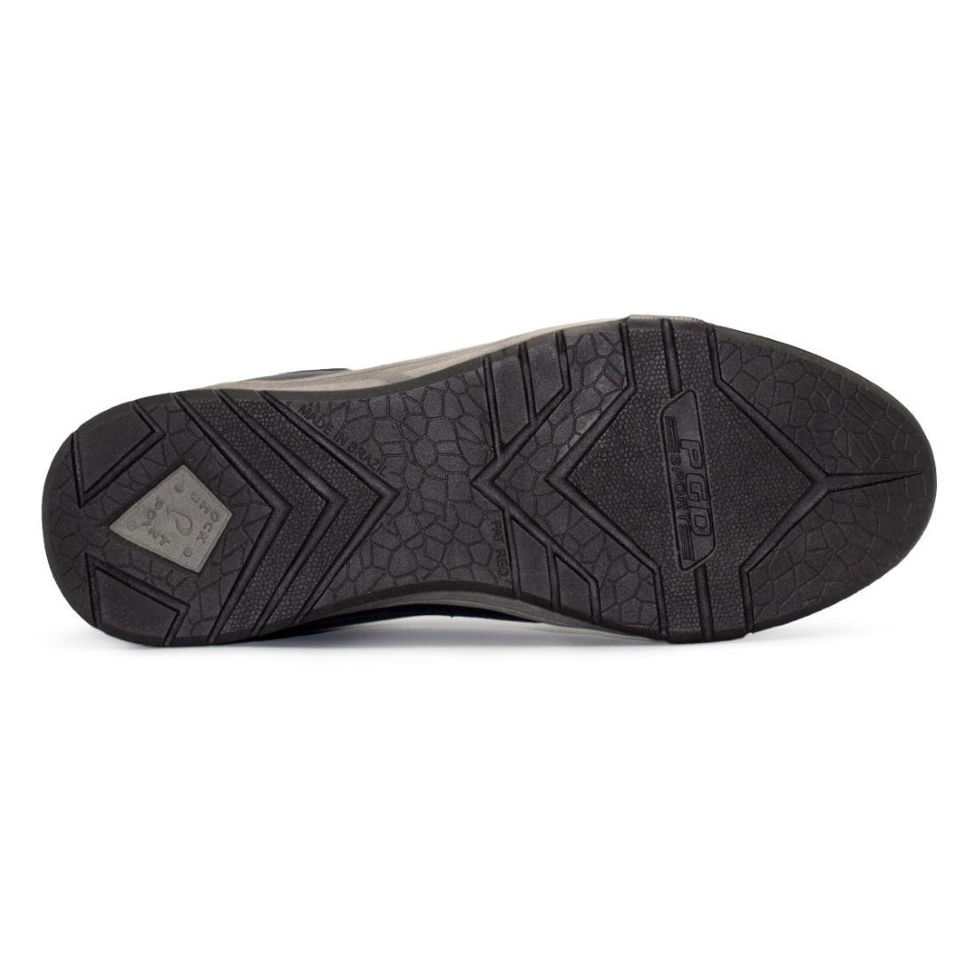 Sapatênis Pegada Masculino Microfibra E Elástico 170420 Preto/Cinza 5