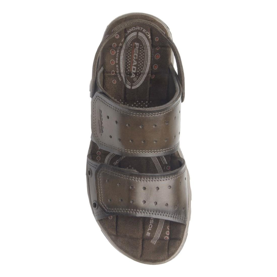 Sandália Pegada Masculina Couro 131668 Marrom 3