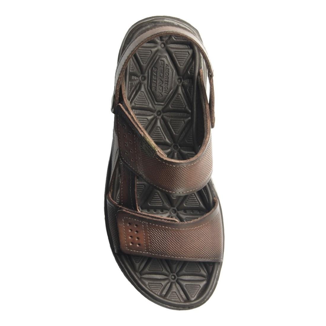 Sandália Pegada Masculina Couro 133206 Marrom 3