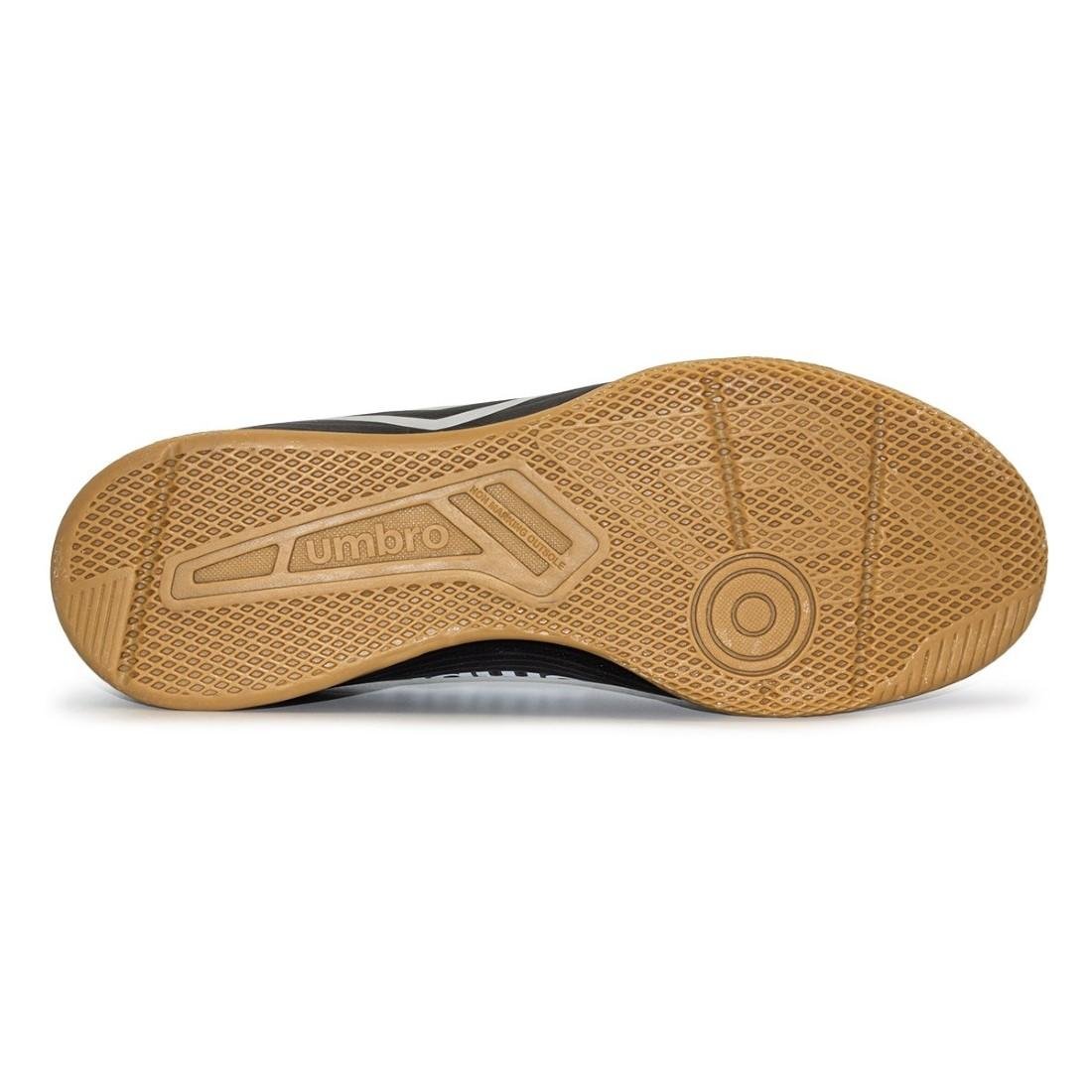 Chuteira Futsal Umbro Glaze Preto/Prata 5