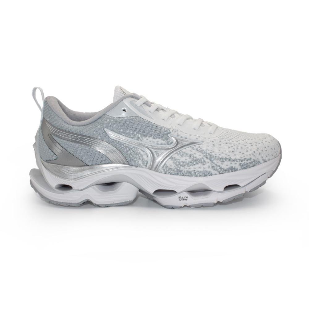 Tênis Mizuno Masculino Wave Stratos Corrida Branco 1