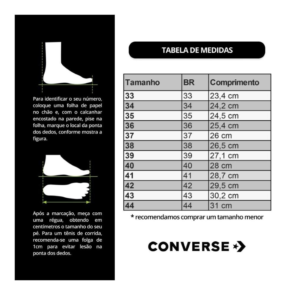 TÊNIS CONVERSE FEMININO C/A CHUCK TAYLOR ALL STAR HI LIFT Preto/Branco 5