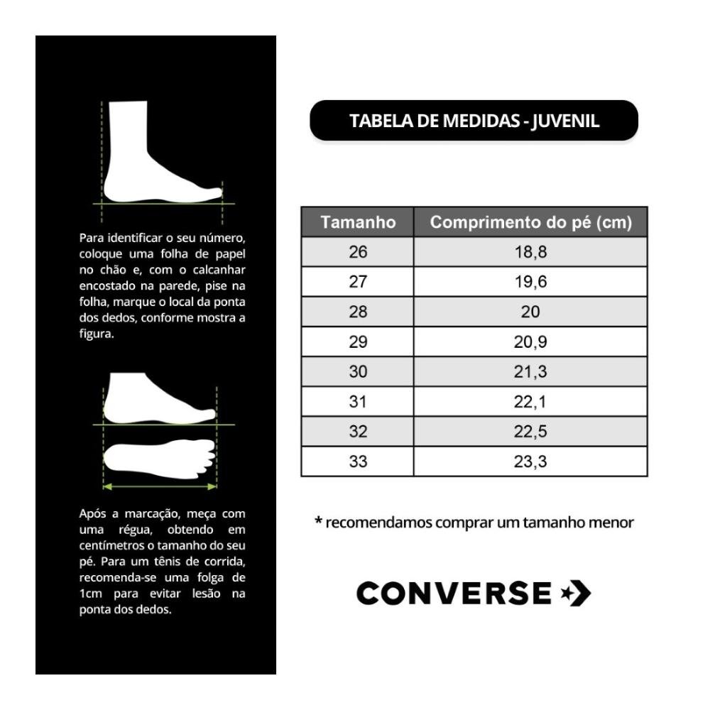 Tênis Converse Unissex Juvenil Cano Alto Chuck Taylor All Star CK1007 Azul/Laranja 6