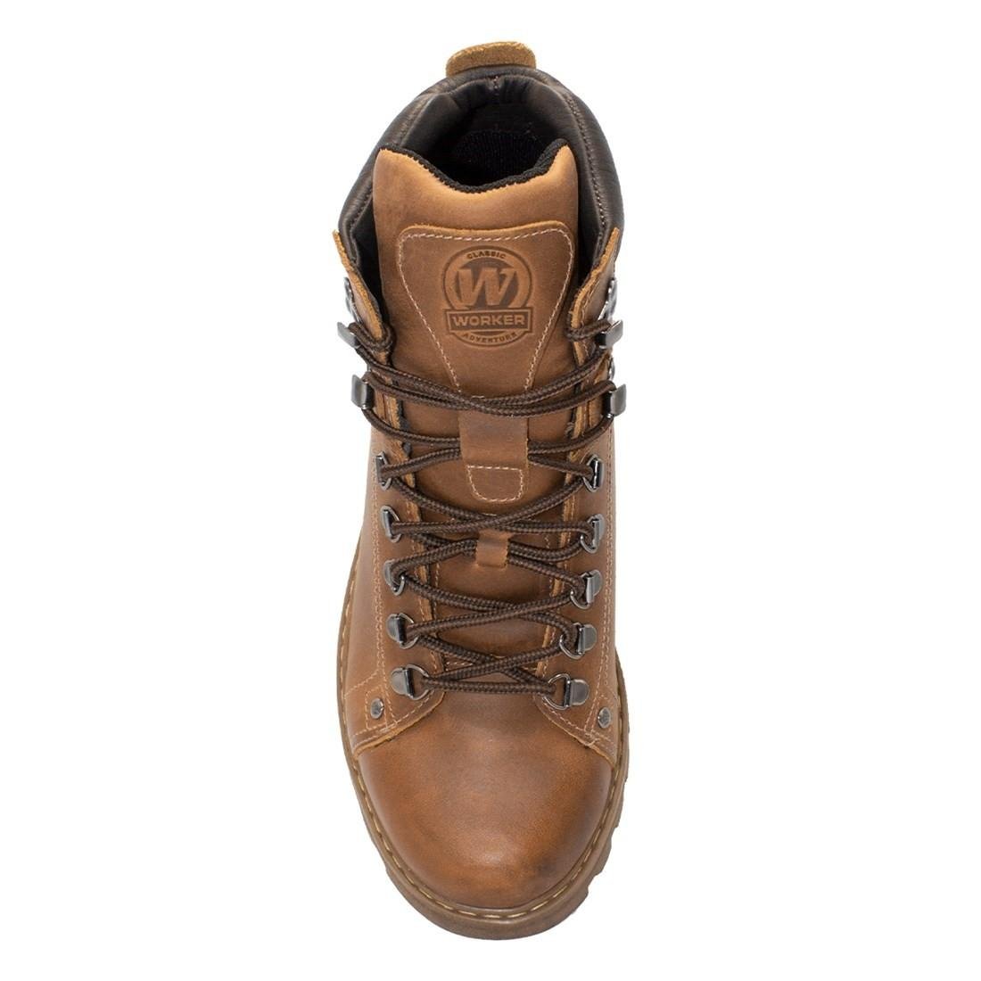 Bota West Coast Masculina Couro Worker Classic 311001 Marrom Claro 3