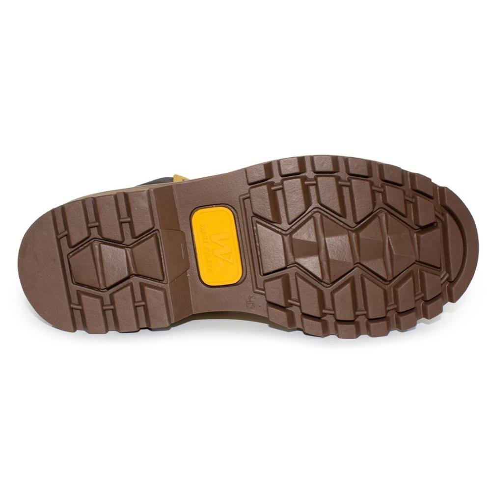 Bota West Coast Masculina Couro Worker Classic 311001 Amarelo 5