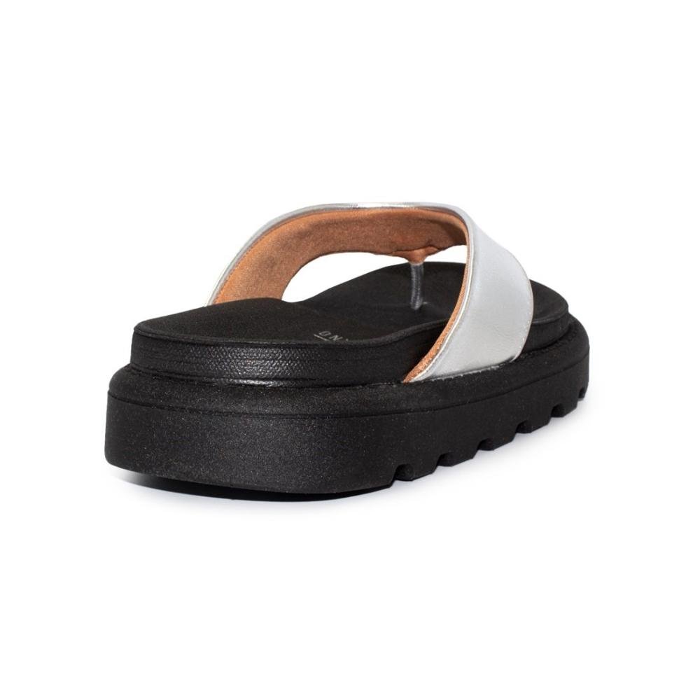 Chinelo Flat Vizzano Casual 6459.126 Preto/Prata 4