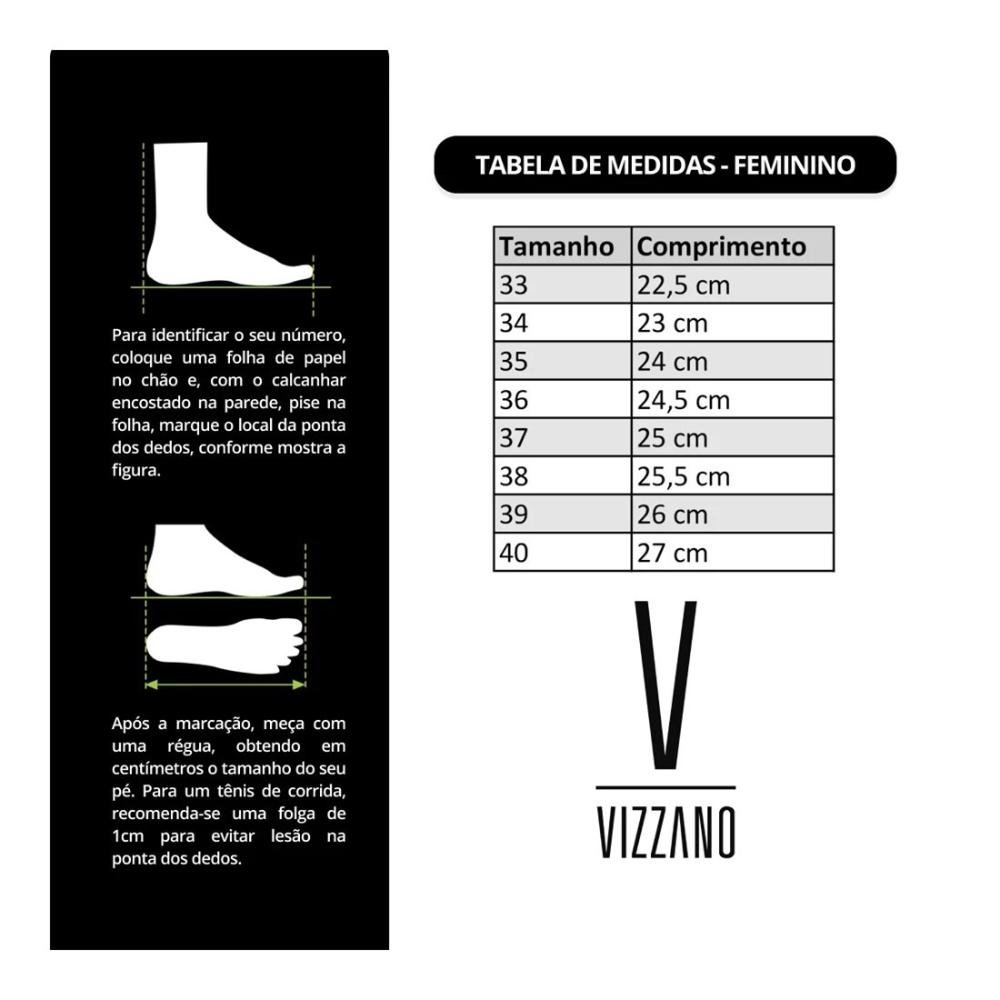 Chinelo Flat Vizzano Casual 6459.126 Preto/Prata 6