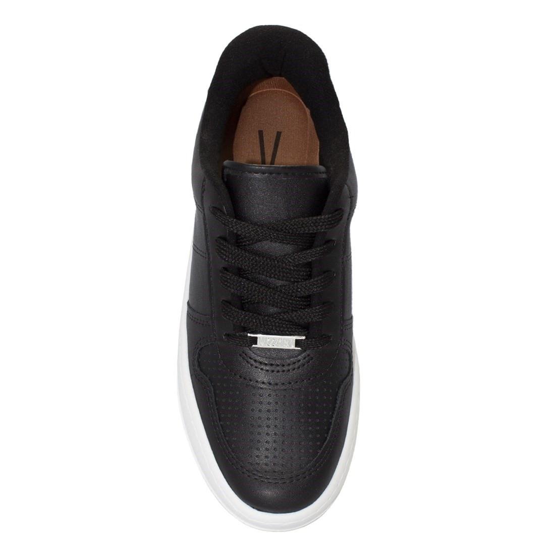 Tênis Vizzano Feminino Casual Pelica Perfuros 1389.112 Preto/Branco 3