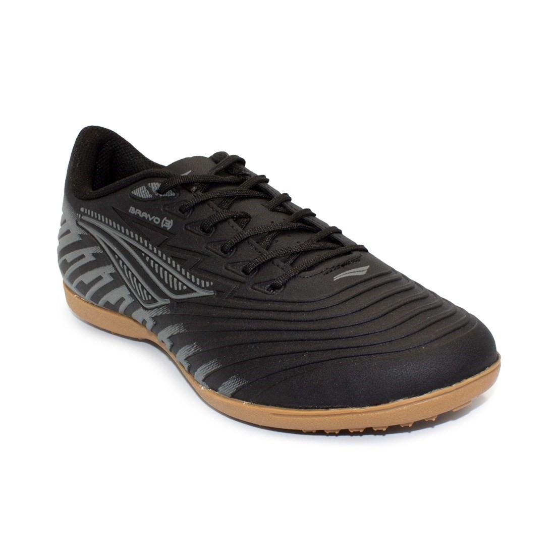 Chuteira Society Penalty Unissex Bravo Y-3 Preto/Cinza 2