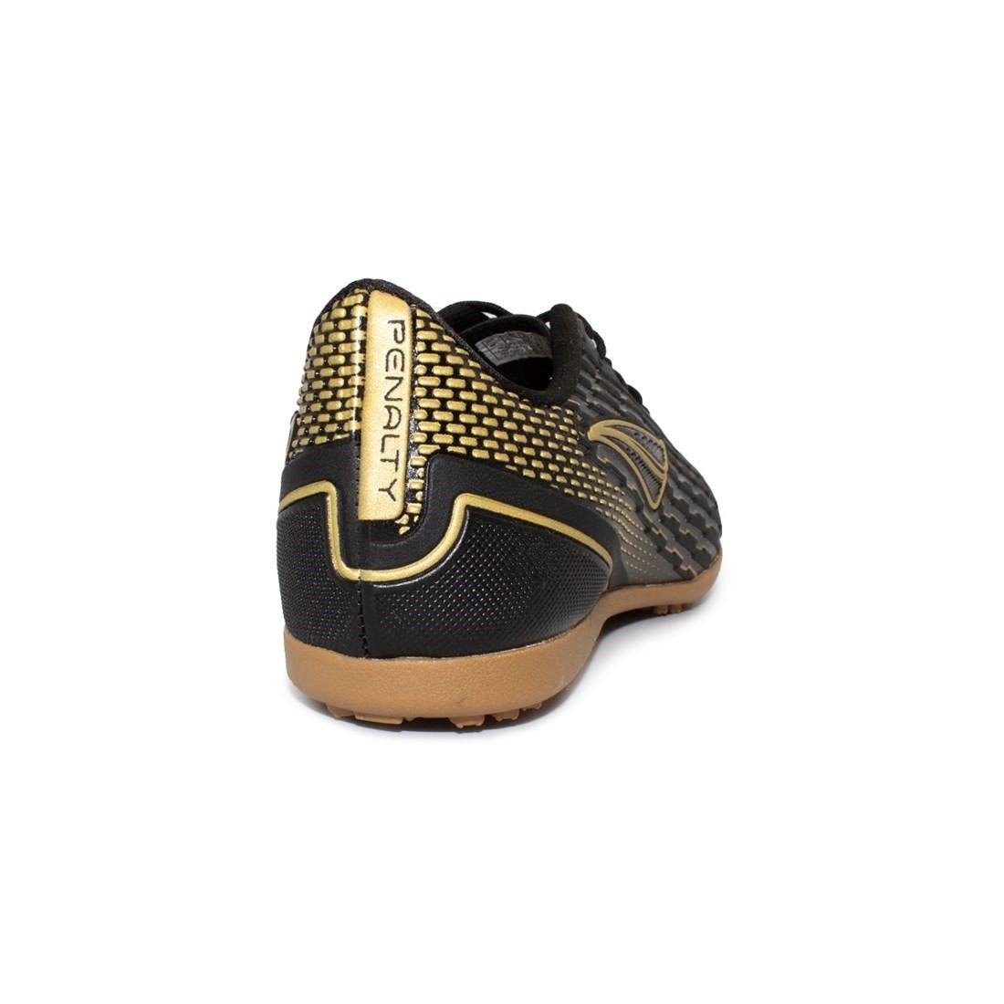 Chuteira Society Penalty Unissex Garra Y-2 Preto/Dourado 4