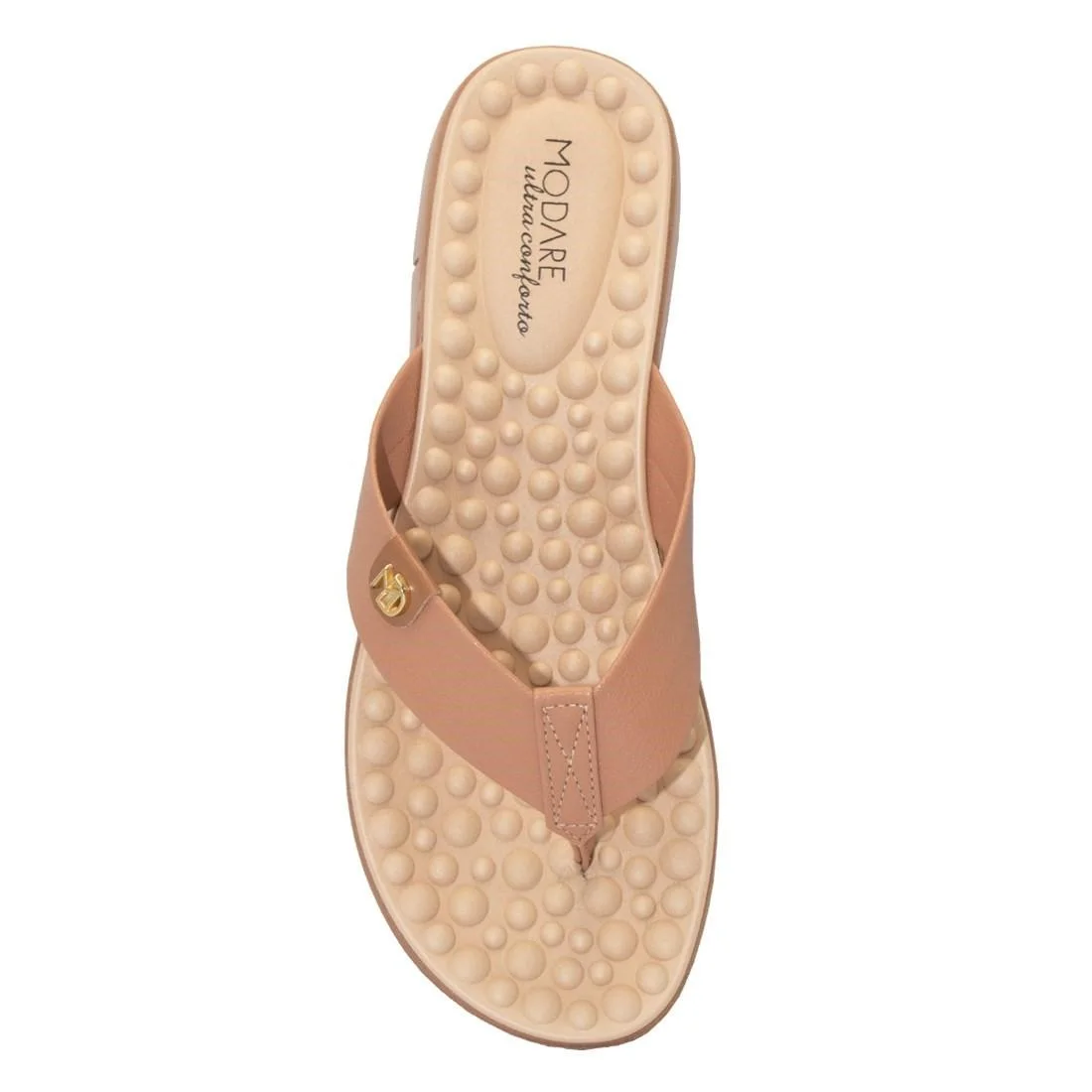 Tamanco Modare Feminino Napa Floather/Napa Sense Flex Conforto 7142.106 Marrom Claro 3