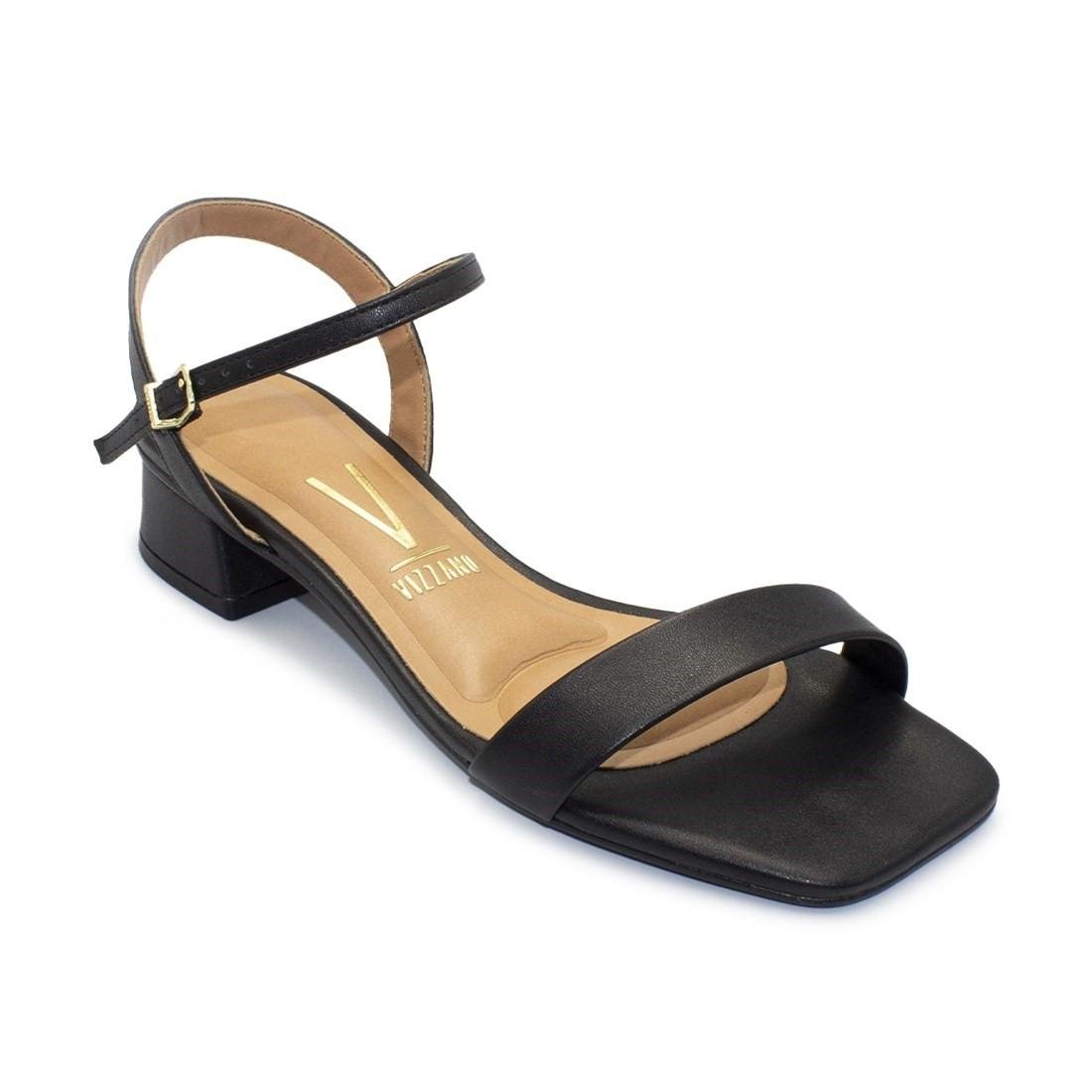 Sandália Vizzano Feminina Pelica Salto Bloco Casual 6454.111 Preto 2