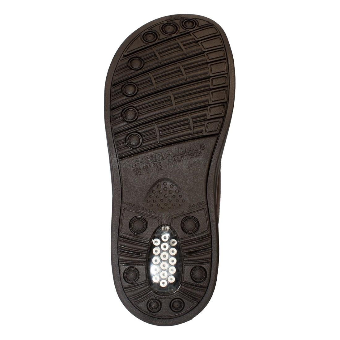 Chinelo Pegada Masculino Couro 131222 Marrom 5