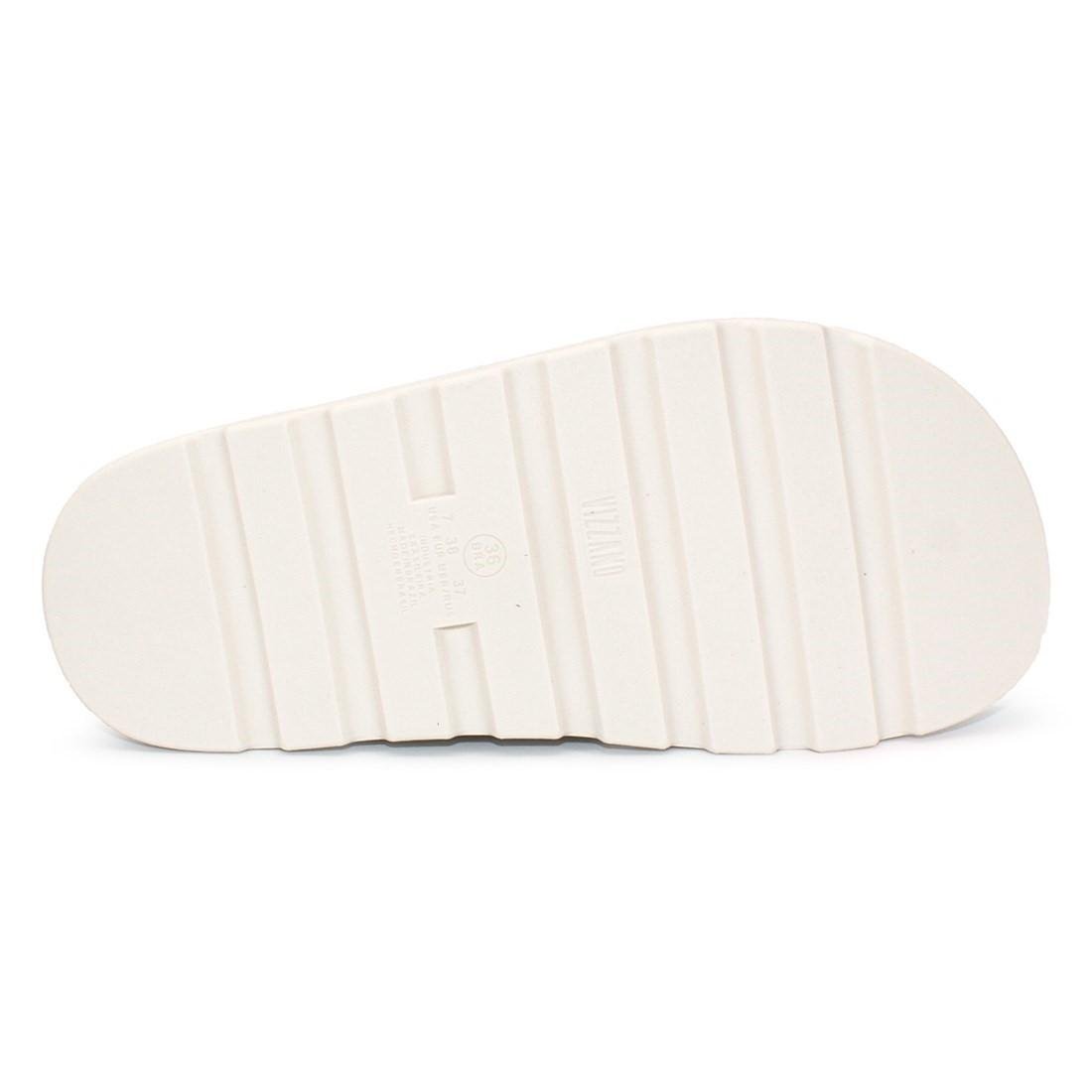 Chinelo Vizzano Papete Tiras Cruzadas Strass Casual 6459.122 Branco 5