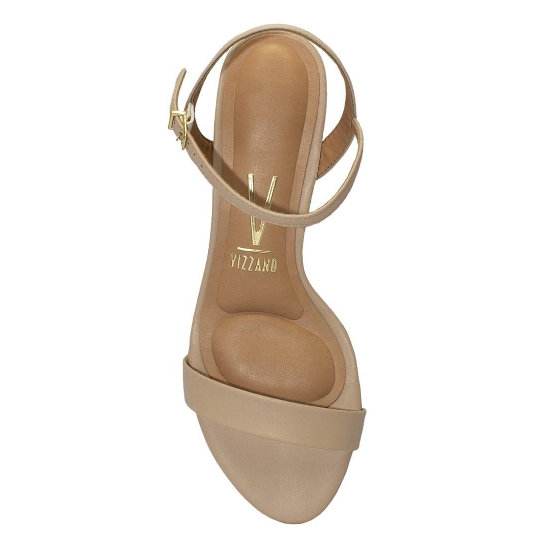 Sandália Vizzano Feminina Pelica Salto Bloco Casual 6291.900 Bege 3