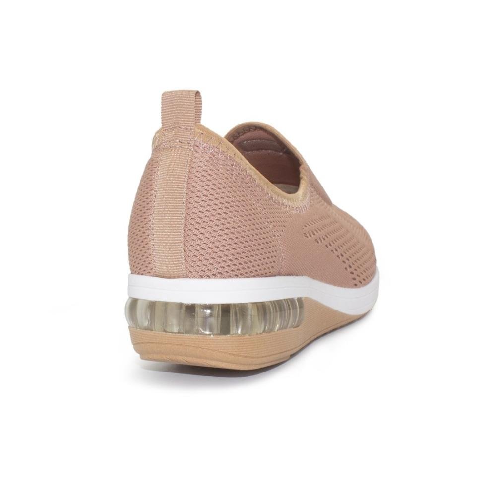Tênis Modare Feminino Slip On Linho Lisboa Ultraconforto Casual 7320.217 Marrom 4
