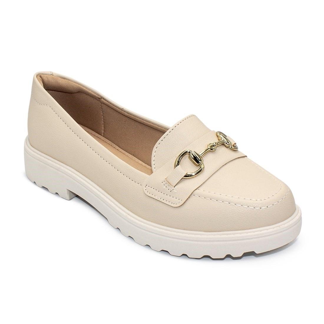 Mocassim Modare Feminino Napa Floather Nature 7357.106 Bege 2