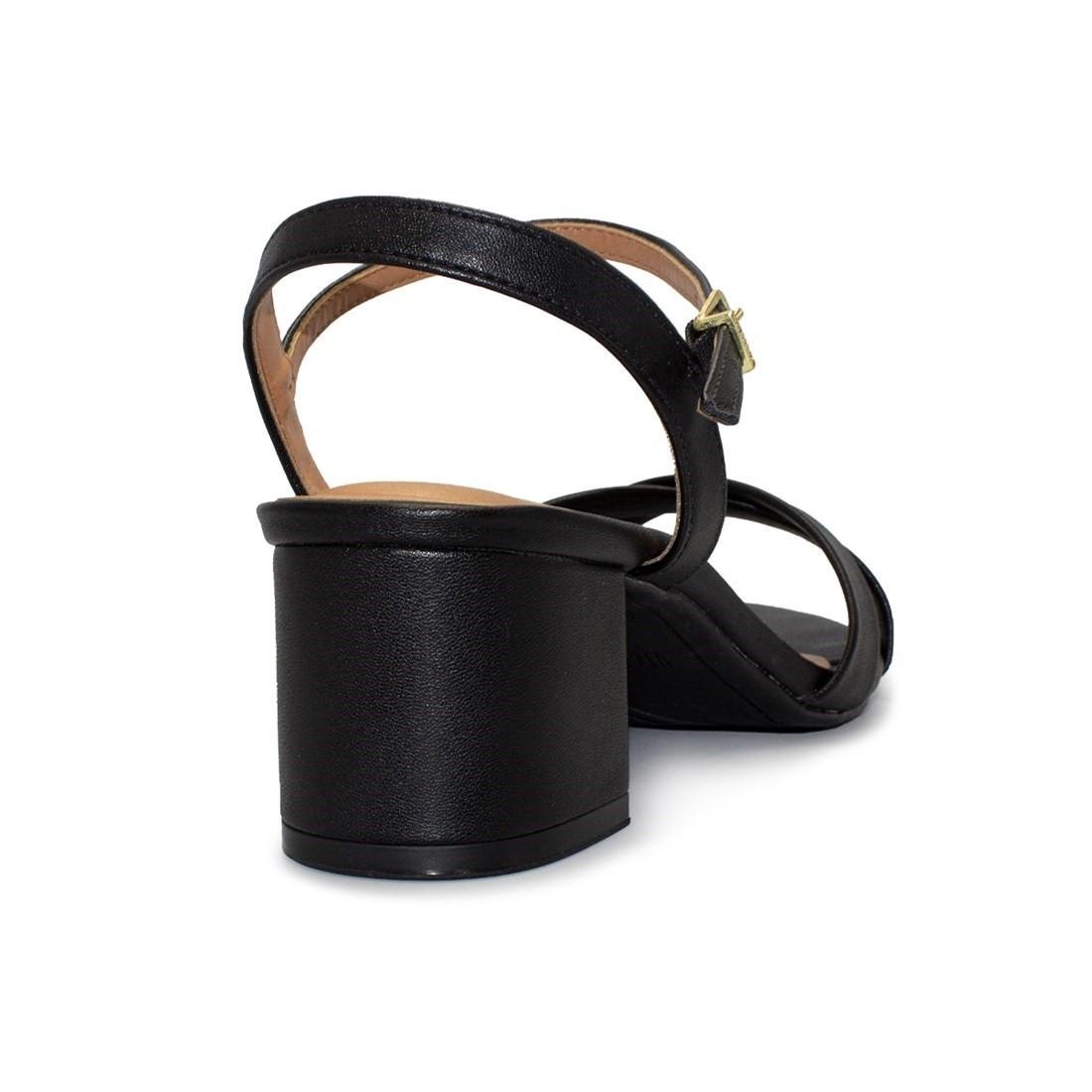 Sandália Vizzano Feminina Pelica Tira Cruzada Salto Bloco Casual 6291.927 Preto 4