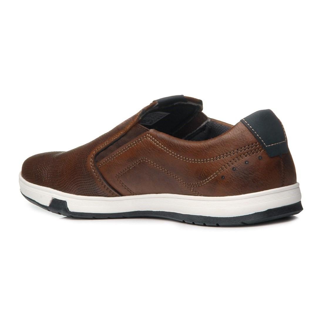 Sapatênis Pegada Masculino Microfibra Atanado 170422 Marrom 4