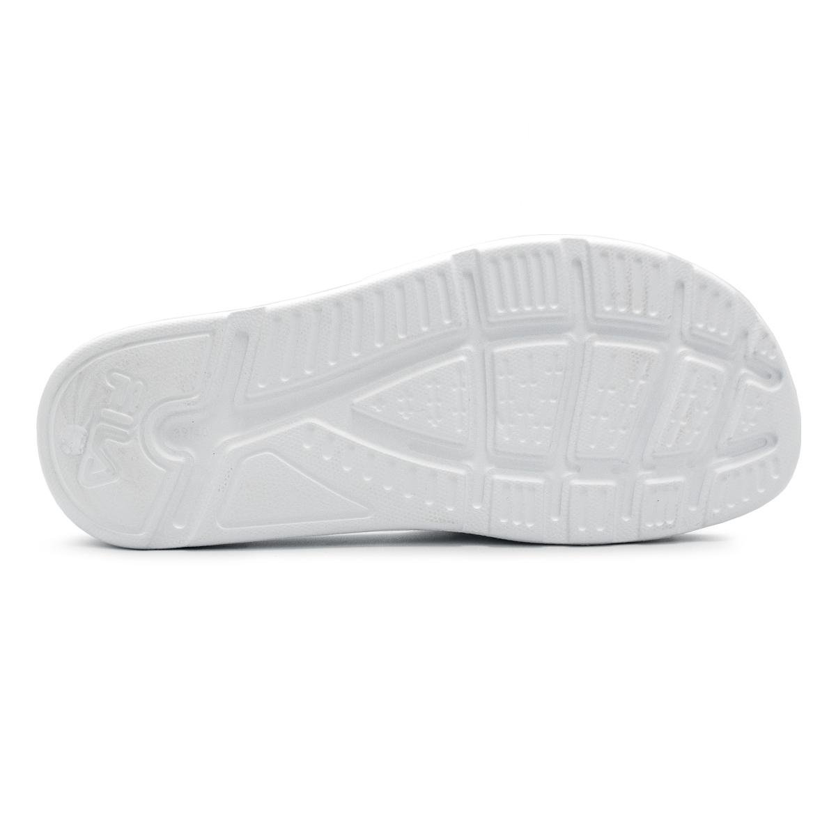 Chinelo Fila Masculino Sleek Slide Branco/Cinza 5
