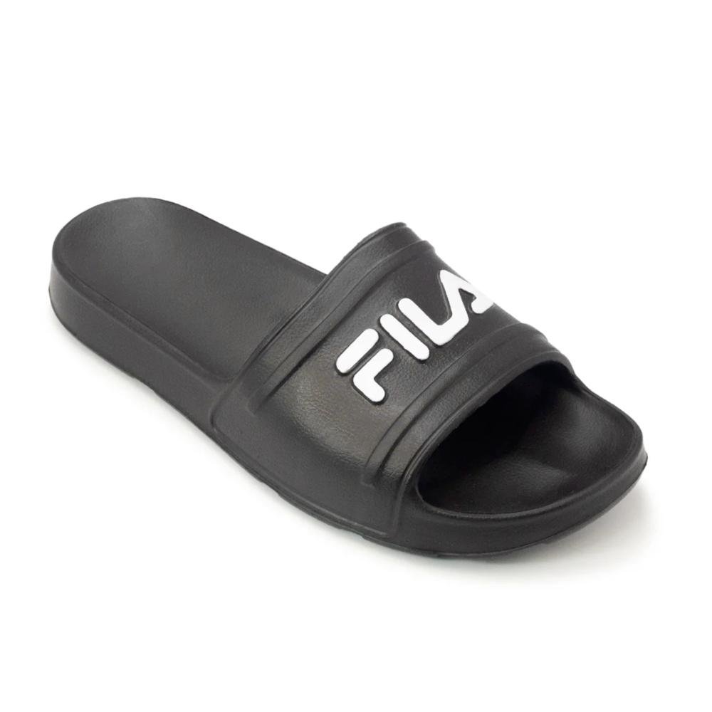 Chinelo Fila Masculino Sleek Slide Preto/Branco 2