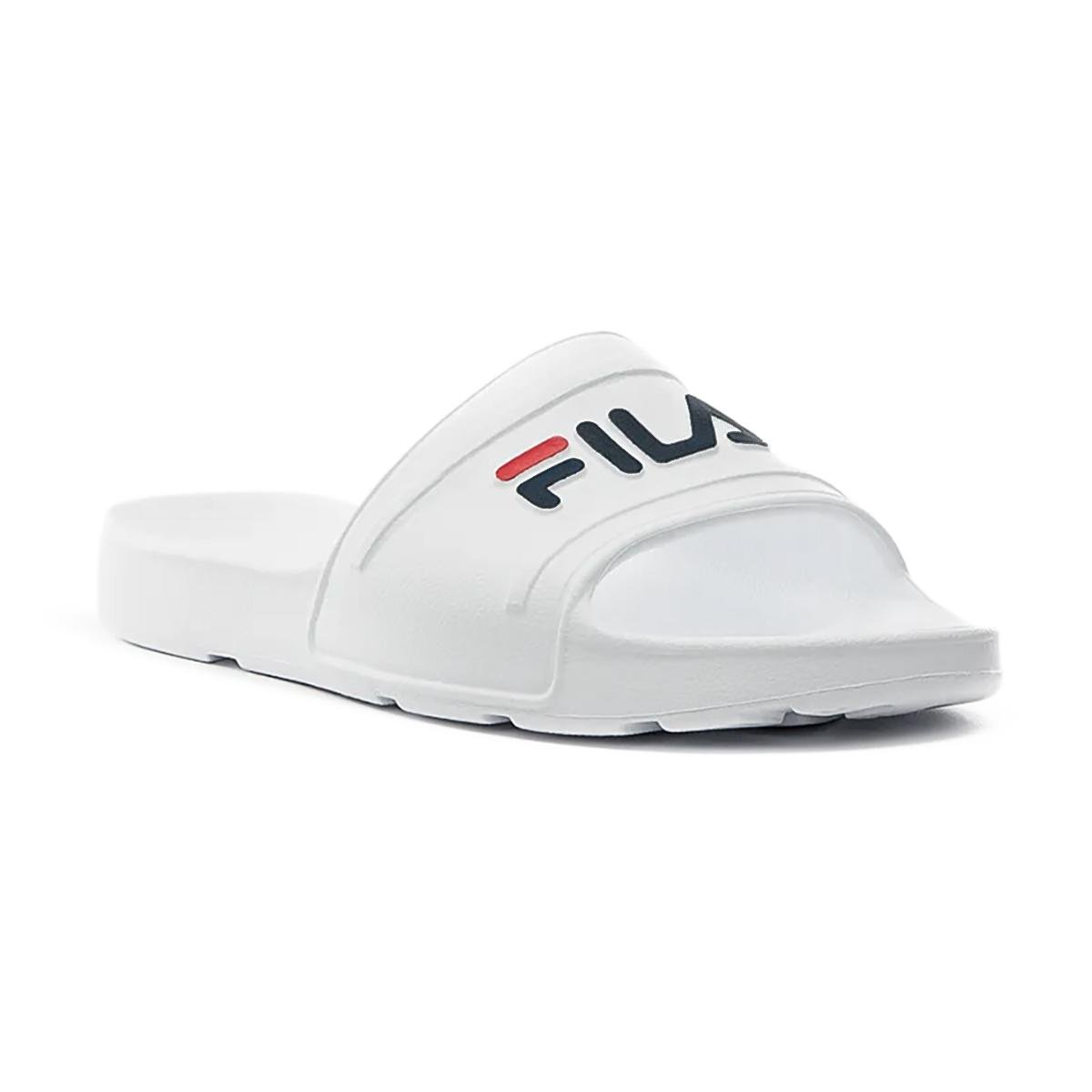 Chinelo Fila Feminino Sleek Slide Branco/Marinho 2