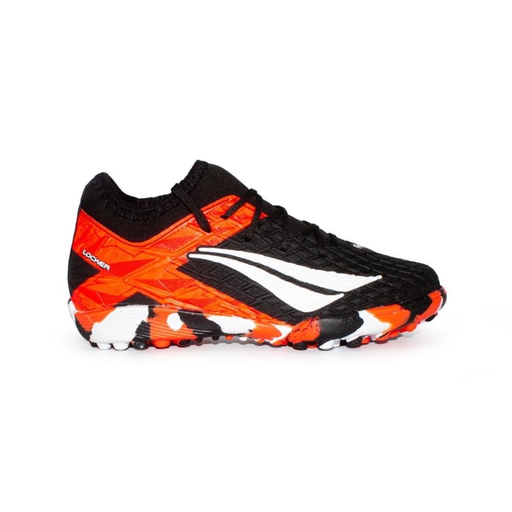 Chuteira Society Penalty Rx Locker Kids Y-3 Preto/Laranja 1