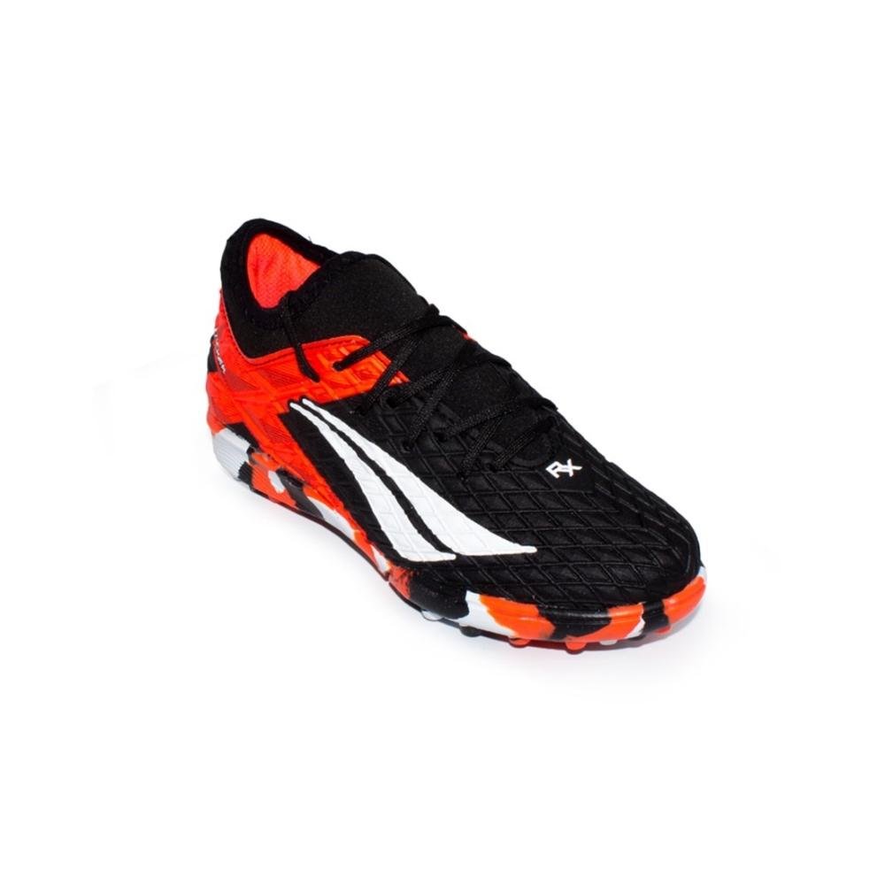 Chuteira Society Penalty Rx Locker Kids Y-3 Preto/Laranja 2