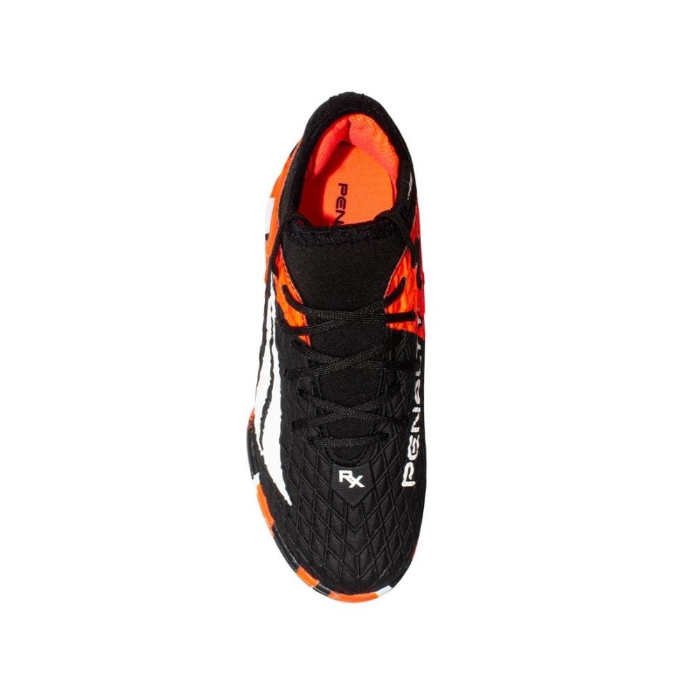 Chuteira Society Penalty Rx Locker Kids Y-3 Preto/Laranja 3