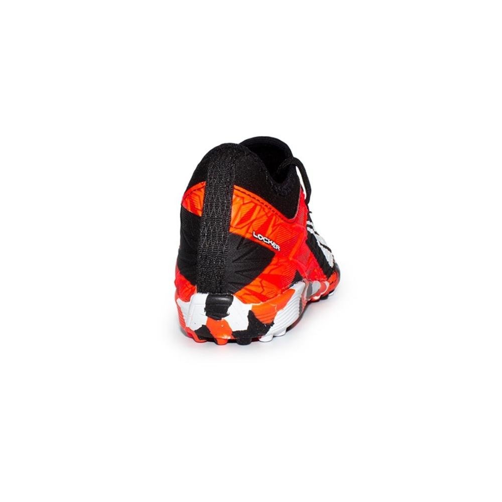Chuteira Society Penalty Rx Locker Kids Y-3 Preto/Laranja 5
