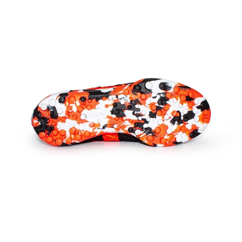 Chuteira Society Penalty Rx Locker Kids Y-3 Preto/Laranja 6