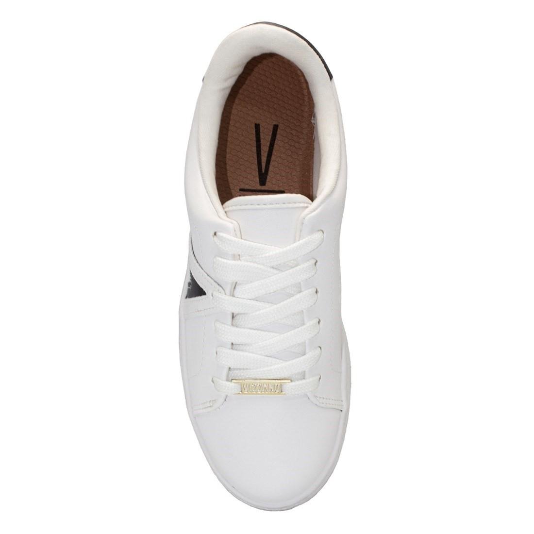 Tênis Vizzano Casual Pelica 1214.1032 Branco/Preto 3