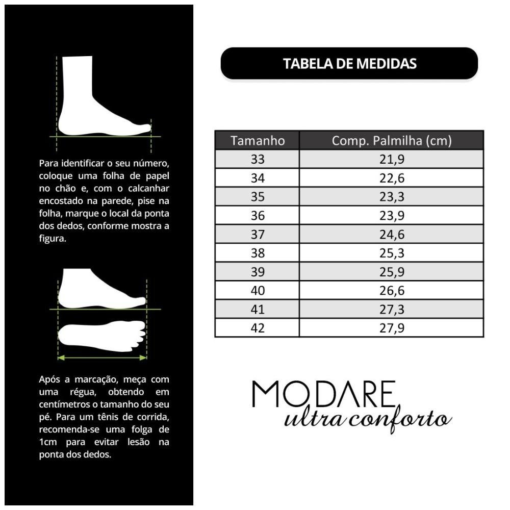 Tamanco Modare Feminino Elástico Canelado/Napa Sense Flex 7142.101 Verde 6