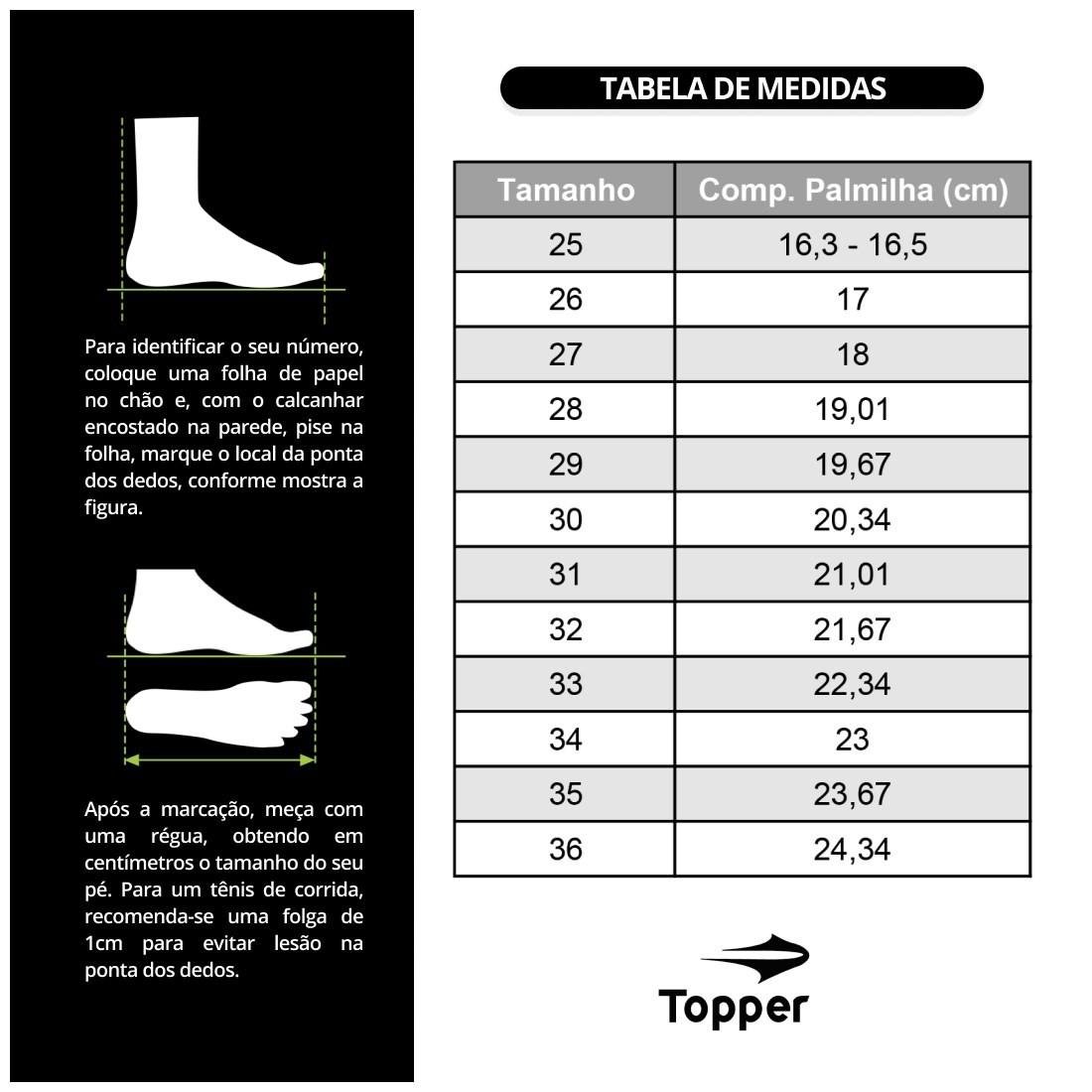 Chuteira Futsal Topper Cup VI Infantil Preto 6