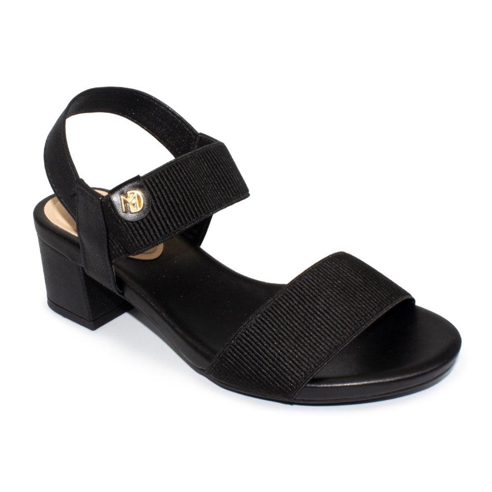 Sandália Modare Feminina Elástico Canelado Float Nature 7187.100 Preto 2