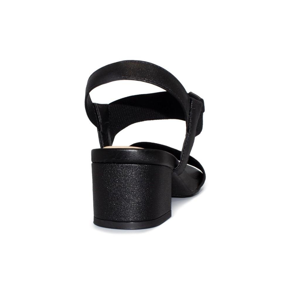 Sandália Modare Feminina Elástico Canelado Float Nature 7187.100 Preto 4
