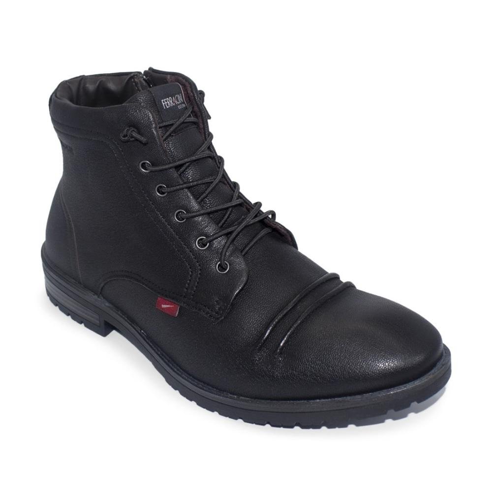 Bota de Couro Ferracini Masculina Bagdá 9622-665 Preto 2